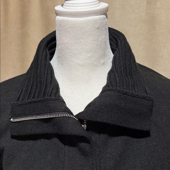 Cache Black Ribbed Collar Cardigan - Picture 4 of 8
